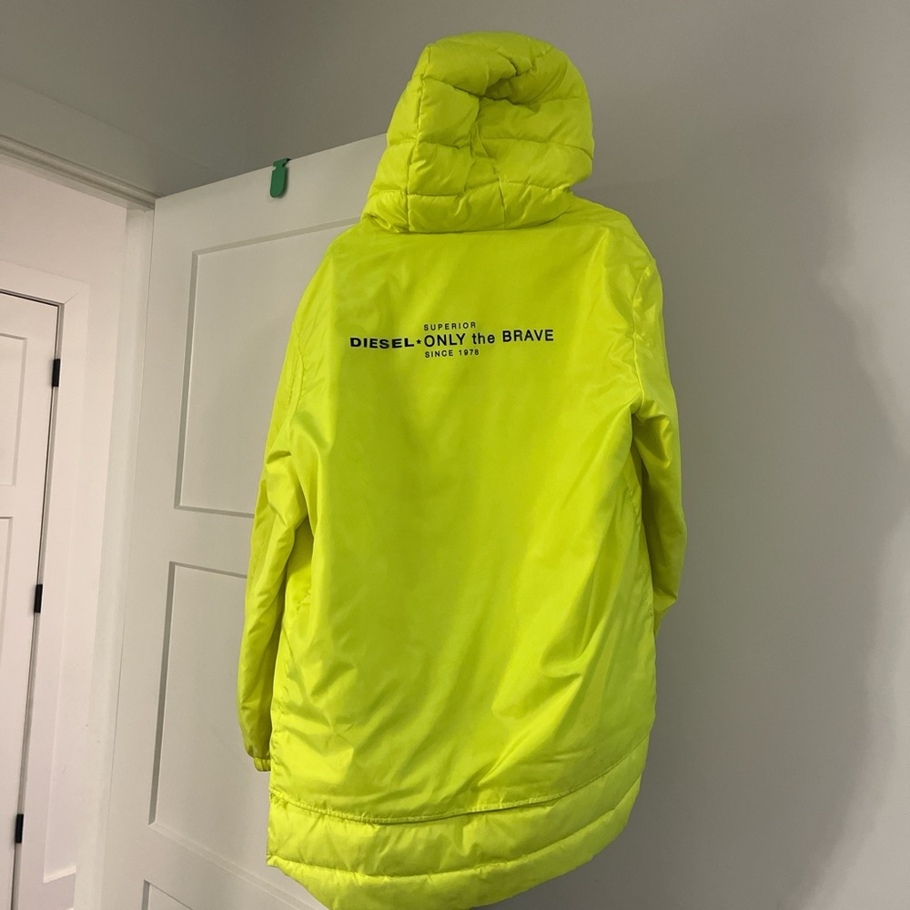 Diesel Vibrant Yellow Puffer Coat
